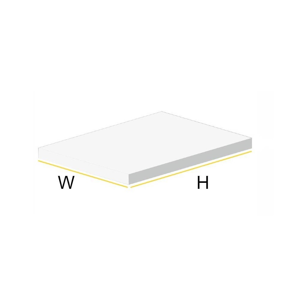 Måttanpassade PE-skumskivor 100x100 50mm Wit