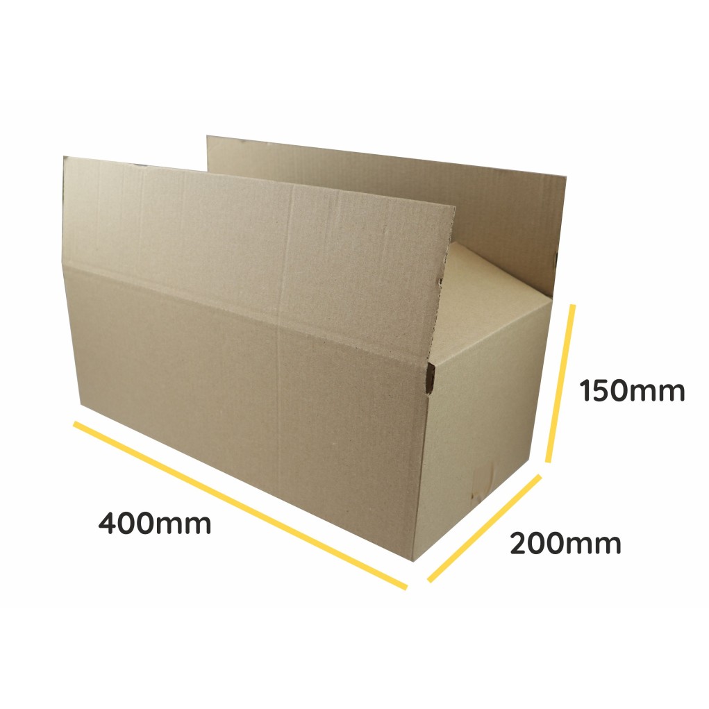 Brown flap box K185 400x200x150