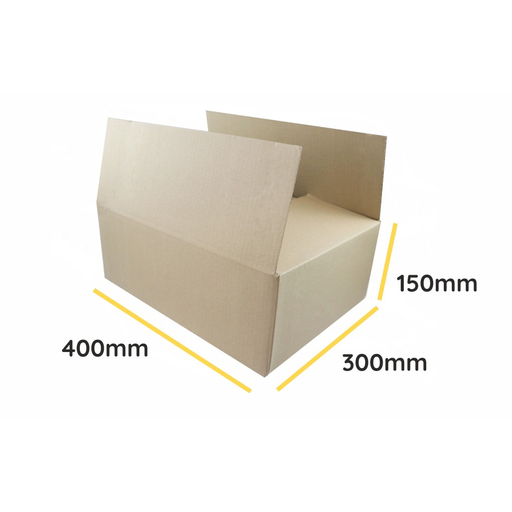 Brown flap cardboard K195 400x300x150