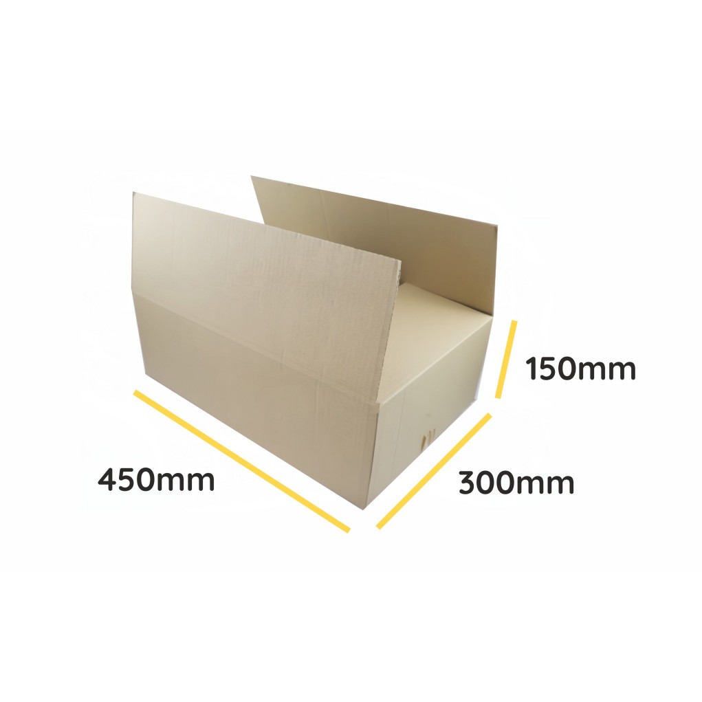 Brown flap cardboard K200 450x300x150