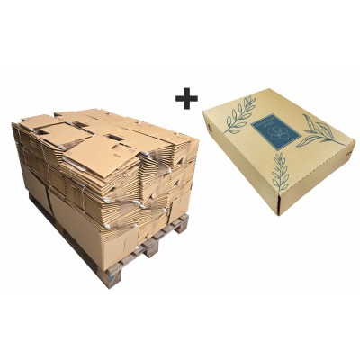 250x160x50 Płaskie pudełko otwierane z boku FlatBox F11 z nadrukiem