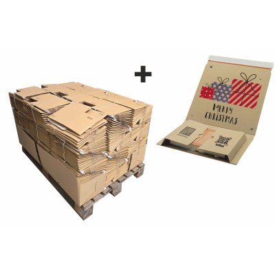 Empaque envolvente Multimail RollBox L con impresión 330x230x100