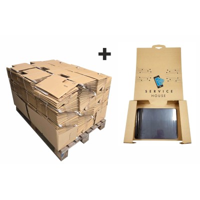 Piegādes iepakojums ar aizsargplēvi FixBox FB60 ar uzdruku 310x200x50