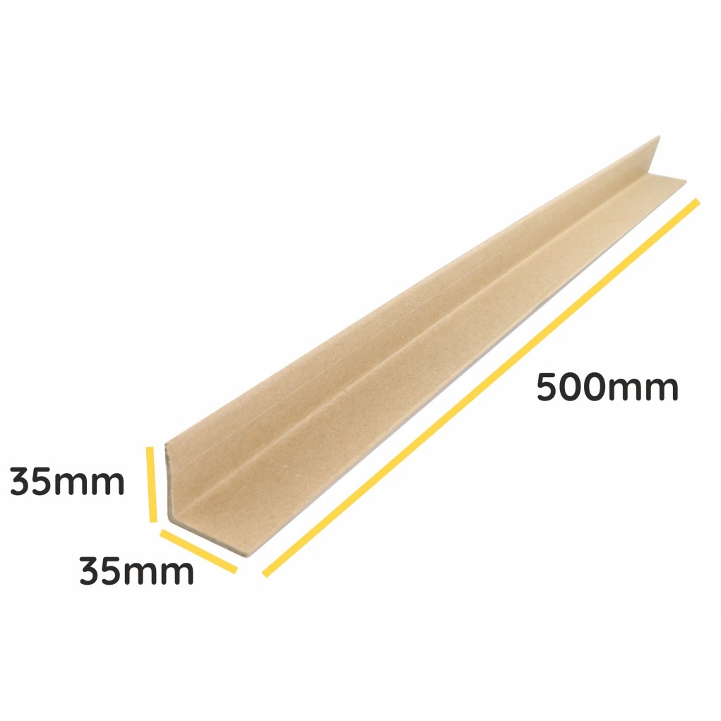 Angle bracket made of solid cardboard profile V 35x35x3mm, length 500mm