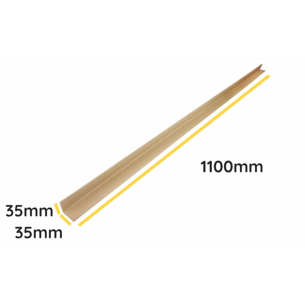 Angle bracket made of solid cardboard profile V 35x35x3mm length 1100mm