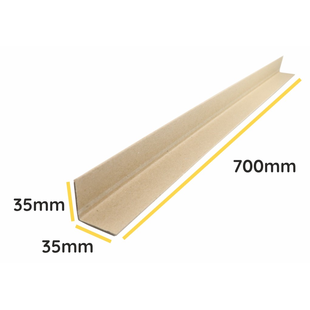 Schutzecke aus Vollpappe Profil V 45x45x3mm Länge 700mm