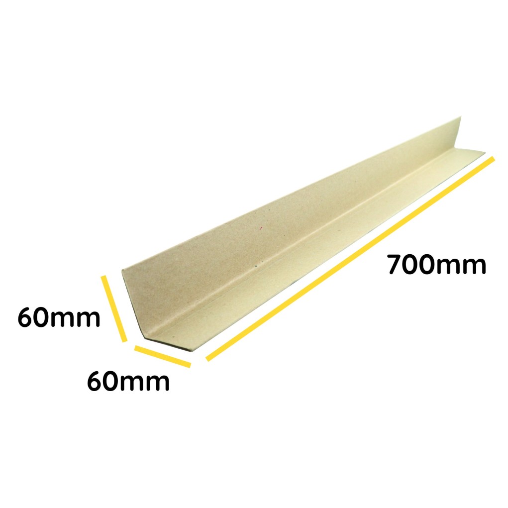 Angle bracket made of solid cardboard profile V 60x60x3mm length 700mm