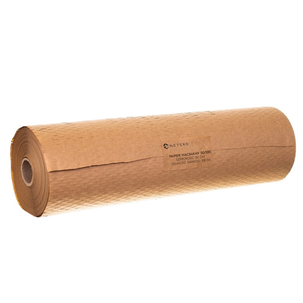 Braunes Papier, geschnitten in Honigwabenform zum Verpacken, 50cm x 100m