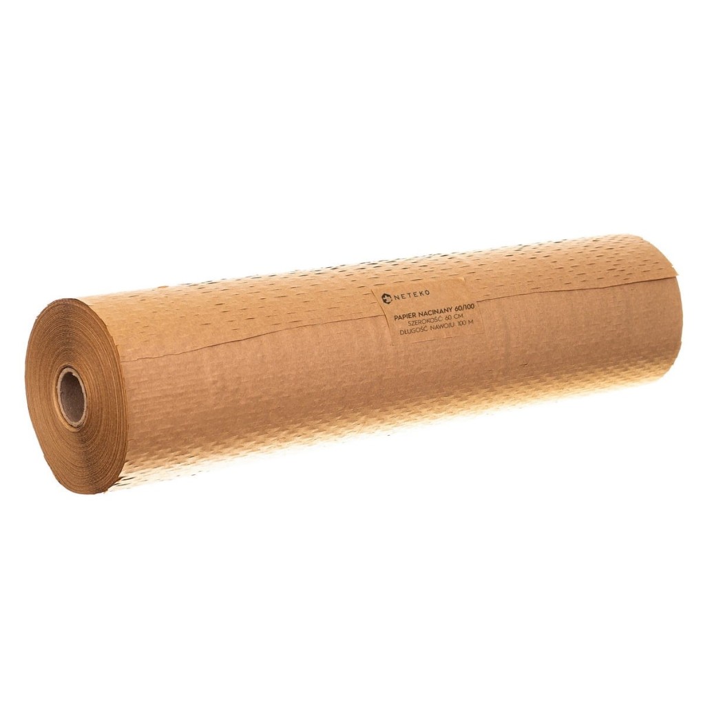 Braunes Papier, geschnitten in Honigwabe zum Verpacken 60cm x 100mb