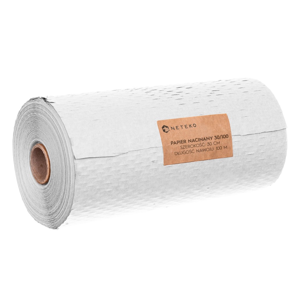 Papier blanc découpé en nid d'abeille pour emballage 30cm x 50mb