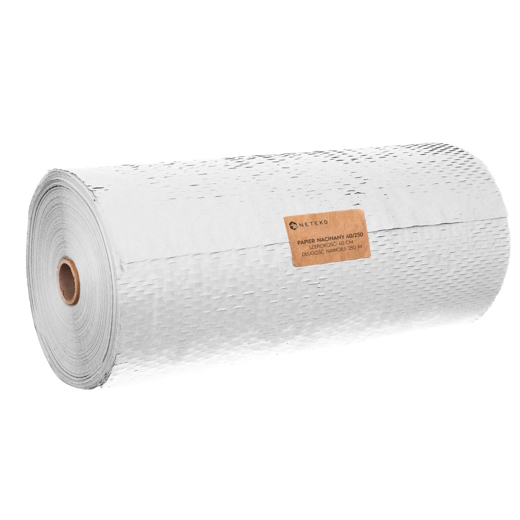 Papier blanc découpé en nid d'abeille pour emballage 40cm x 250mb