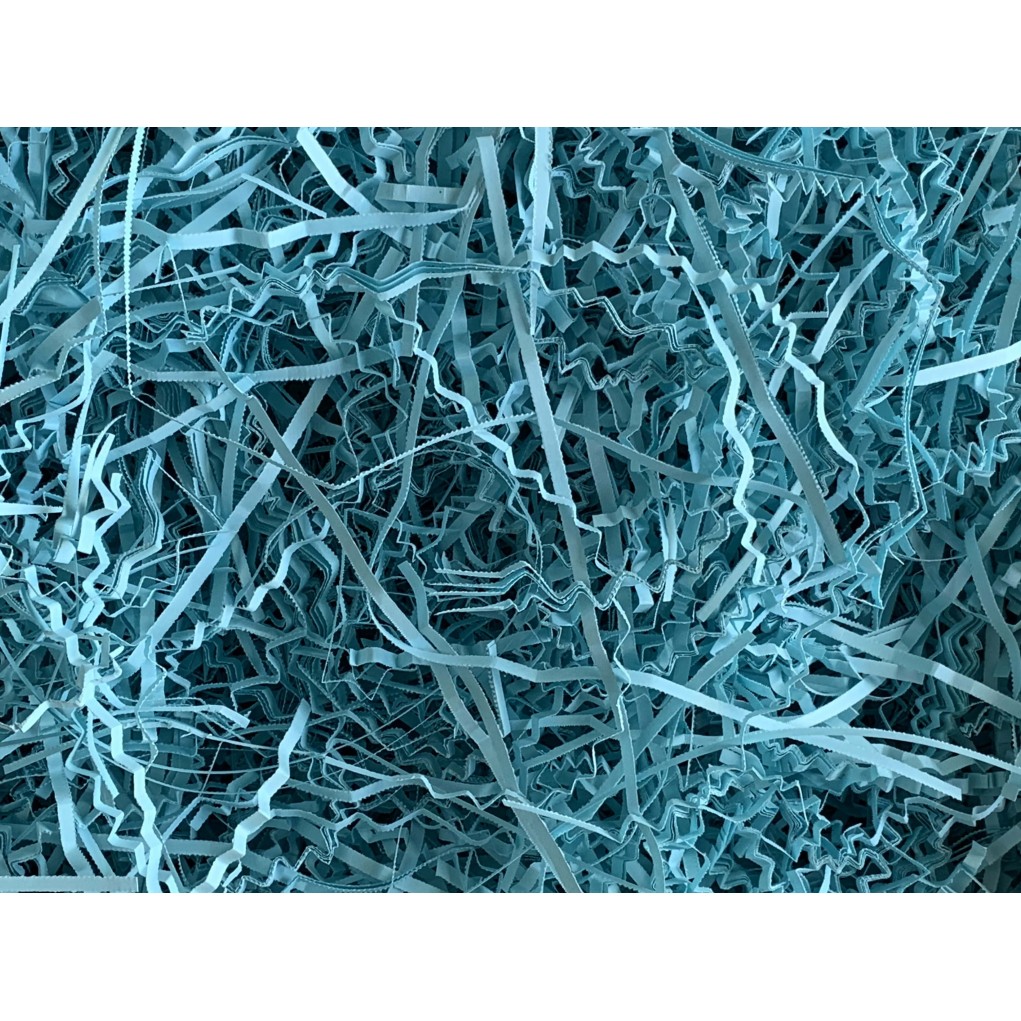 Paper shavings light blue 1kg