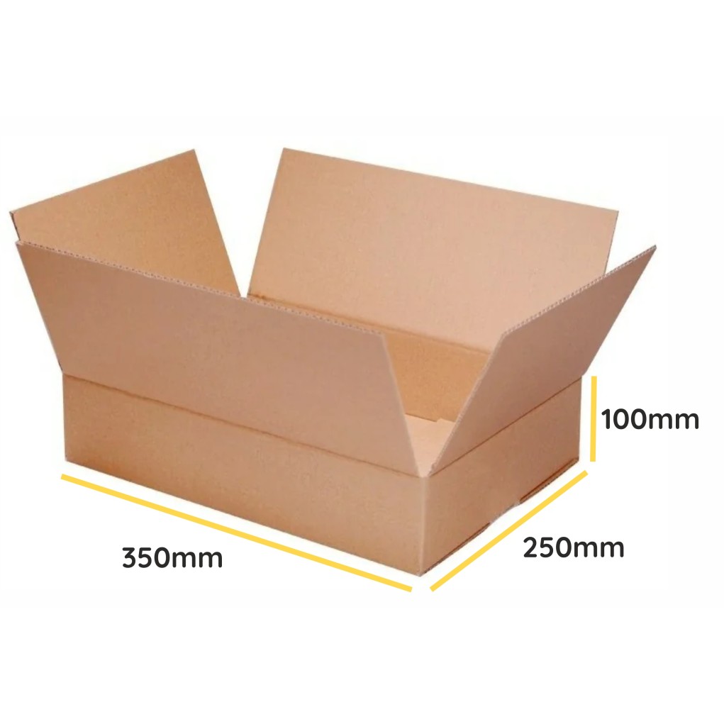 Brown folding cardboard K260 350x250x100