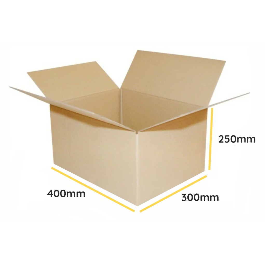 Brown folding cardboard K270 400x300x250