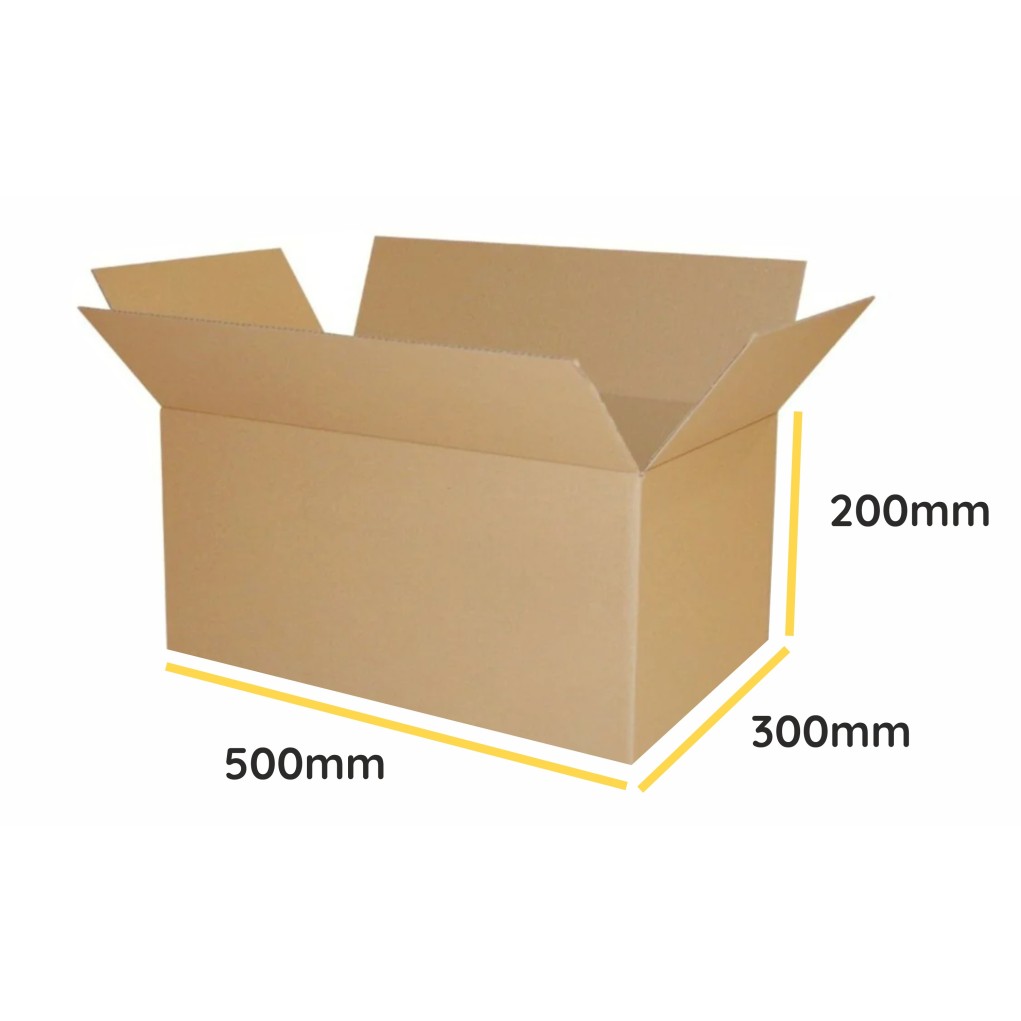 Brown folding cardboard K280 500x300x200