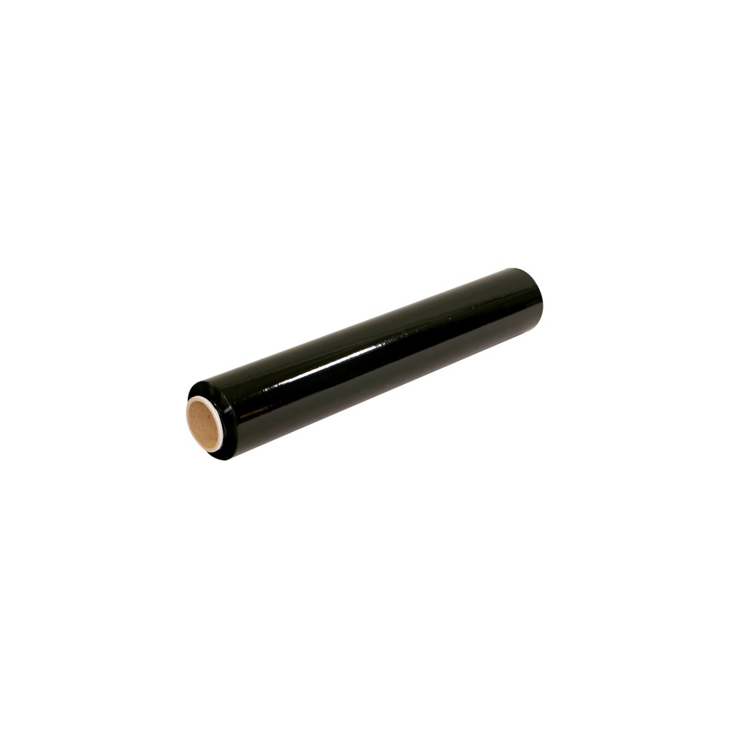 Folio negro stretch 23mic 1,5kg neto (peso sin rollo)