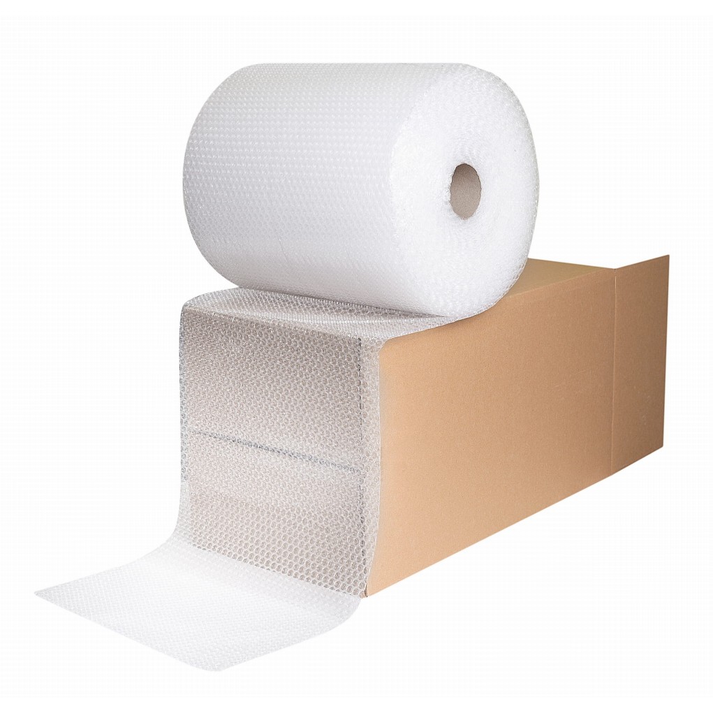 Bubble wrap with perforation in a transparent roll 30cm x 70m