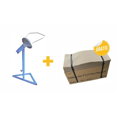 Zestaw Dyspenser ręczny FillPak M papierowego wypełniacza + Papierowy wypełniacz Greenline 70g 350x380