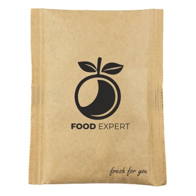 Paper cool pack 100 g (RecyCold® cool pack) with imprint