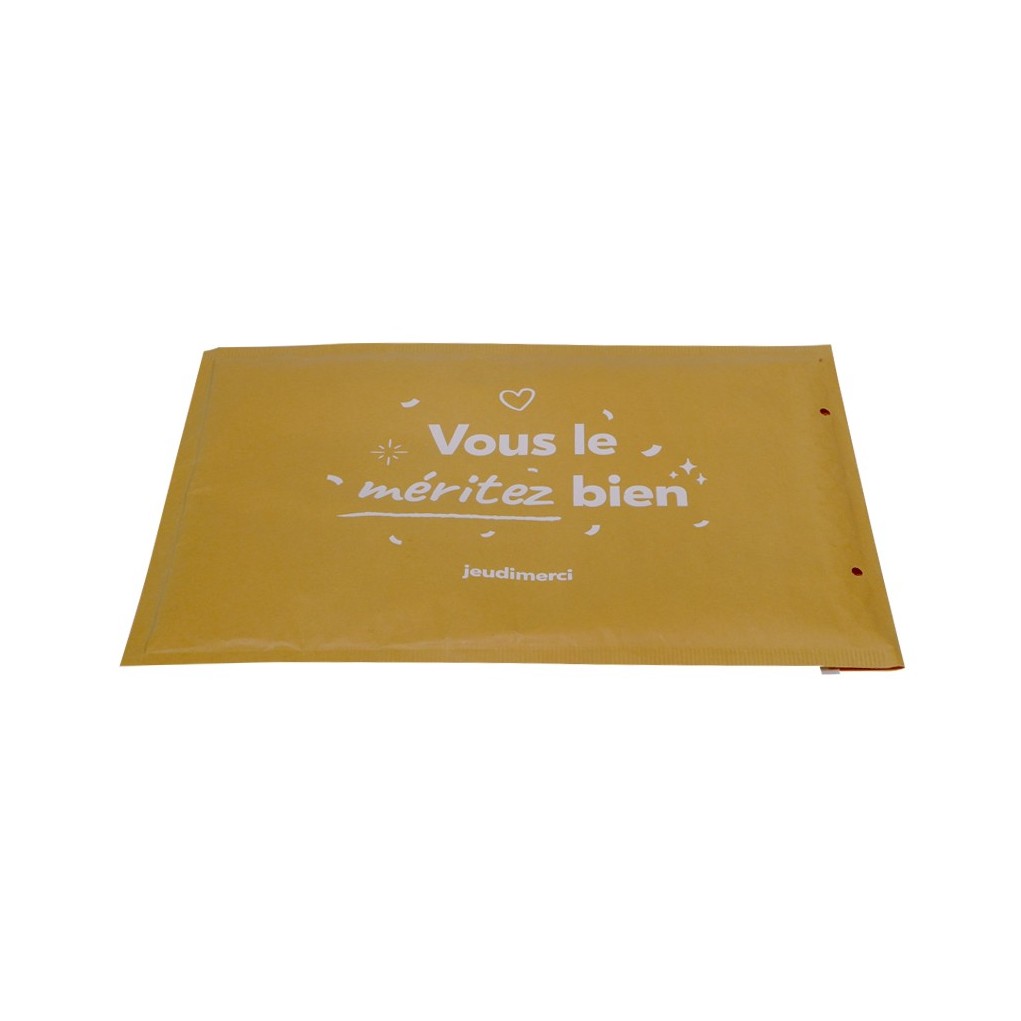 Brown bubble envelope with double-sided print E15 240x275
