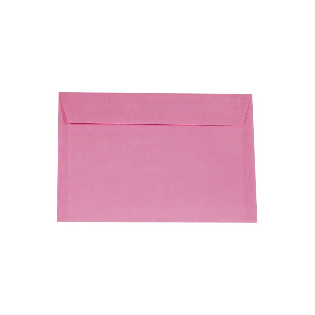 Enveloppe rose en papier C6 114x162