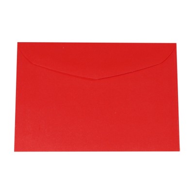 Czerwona koperta papierowa B6 125x176