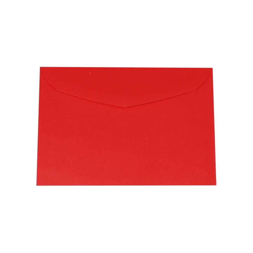 Red B6 paper envelope 125x176