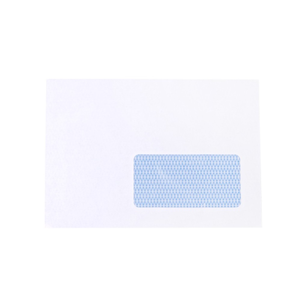 White paper envelope with window C6 114x162