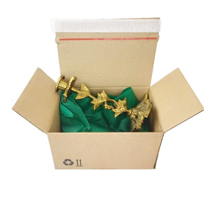 213x153x109 Siuntimo dėžutė su automatinėmis dugno SendBox S20 ECO