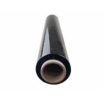 Fekete stretch fólia 23mic 1,5kg bruttó (tekercs súlyával)
