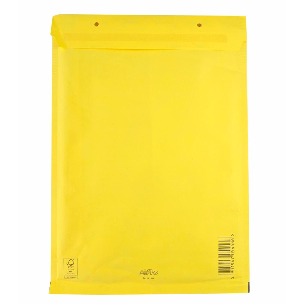 Žlutá bublinková obálka AirPro Color G17 250x350