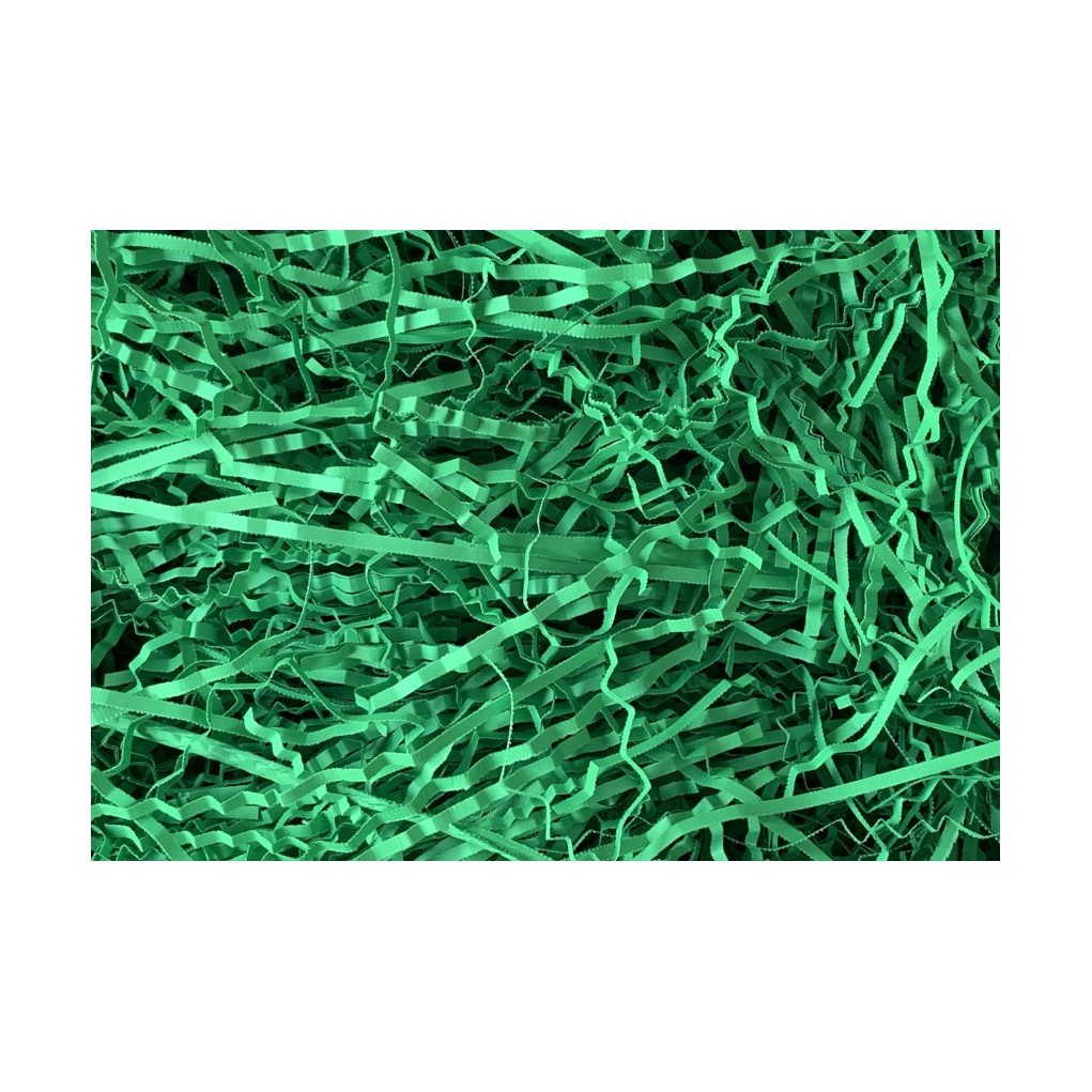 Frisure de papier vert néon 1kg Matériaux de remplissage pour les colis –  copeaux de papier