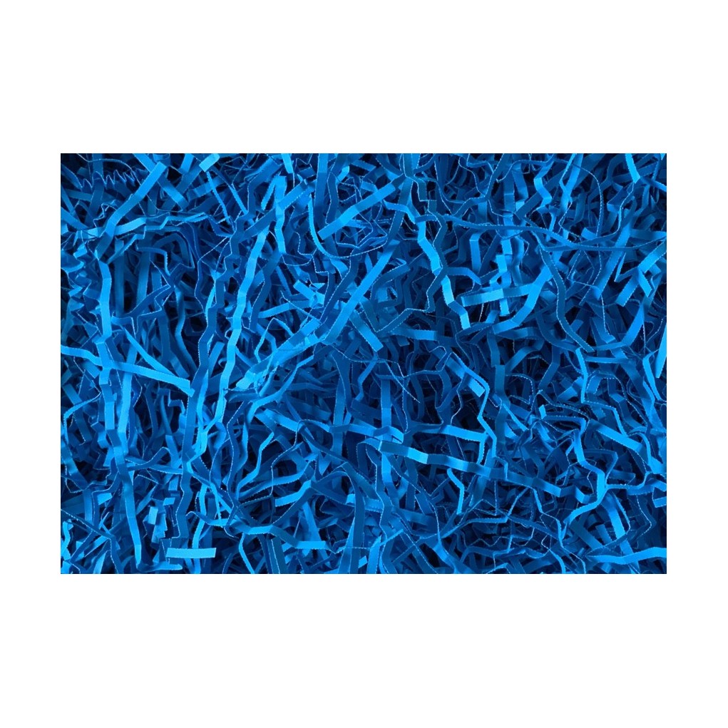 Papieren opvulchips blauw 1kg