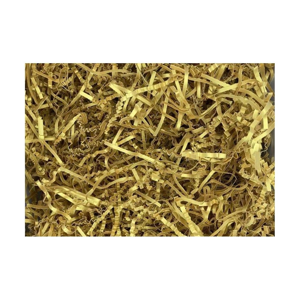 Paper shavings golden metallic 1kg