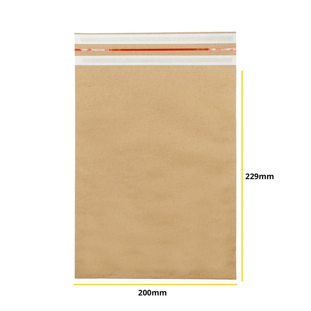 200x229x40 BoxBag Papierová zásielková taška s dnovou záložkou