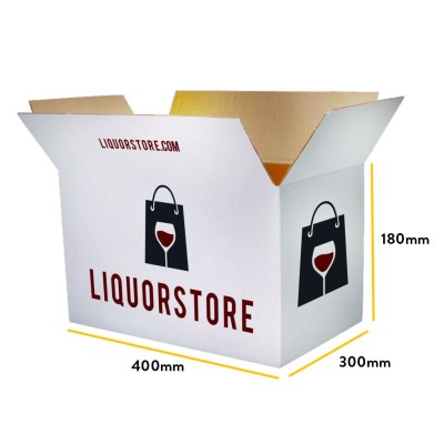 Hnědá klopová krabice 400x300x180