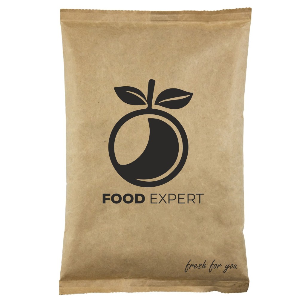 Kølekasse af papir 500 g (RecyCold® kølepakke) med tryk