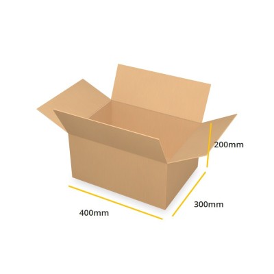 Brązowy karton klapowy K060 B 400x300x200