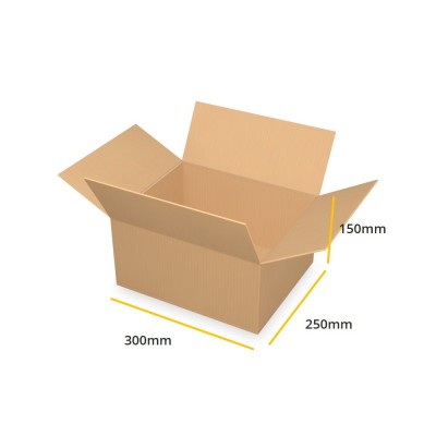 Brązowy karton klapowy K090 B 300x250x150