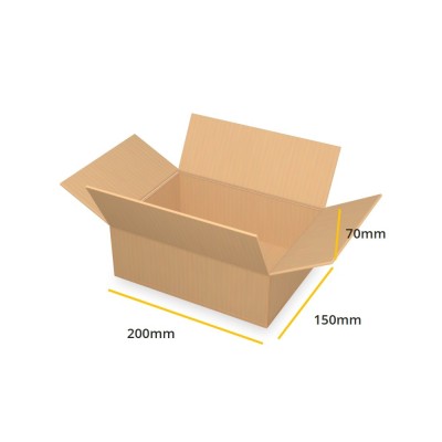 Brązowy karton klapowy K135 B 200x150x70