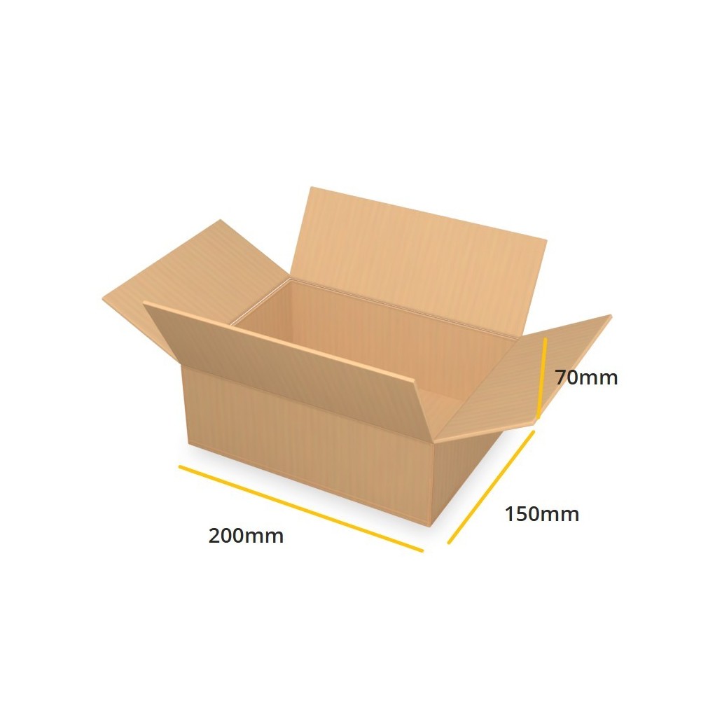 Brązowy karton klapowy K135 B 200x150x70