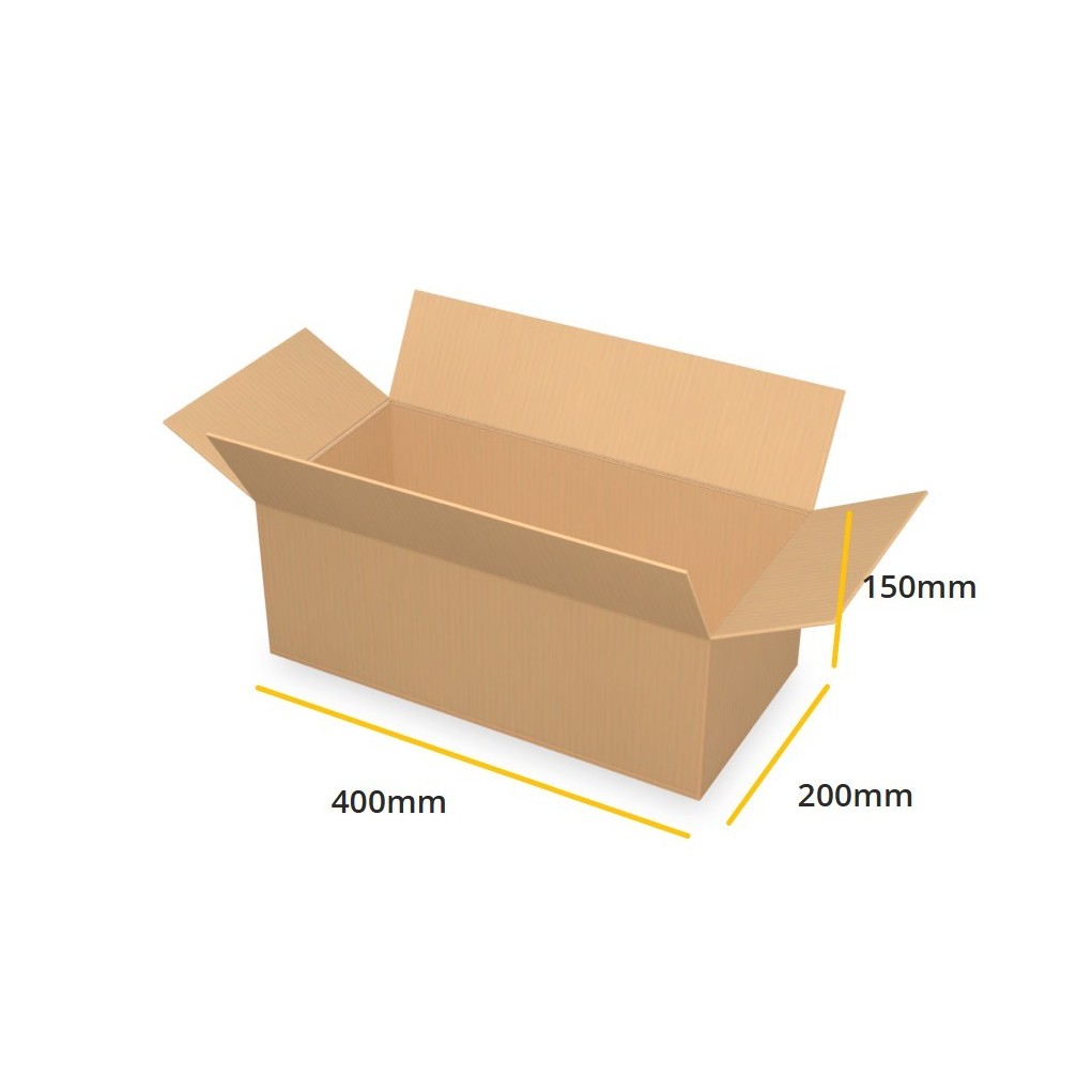 Brązowy karton klapowy K185 B 400x200x150