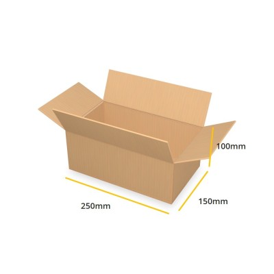 Brązowy karton klapowy K230 B 250x150x100
