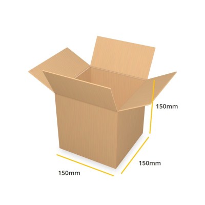 Rjava kartonska škatla K311 B 150x150x150