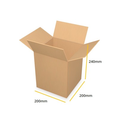 Brun papkasse K316 B 200x200x240
