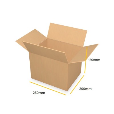 Brown cardboard box K323 B 250x200x190