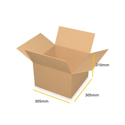 Brown cardboard box K347 B 305x305x210