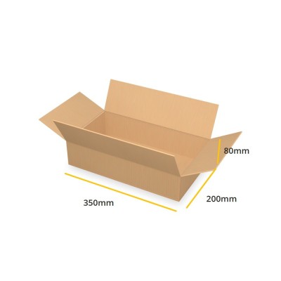 Scatola americana marrone K350 B 350x200x80