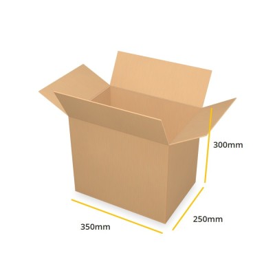 Brūna kartona kaste K360 B 350x250x300