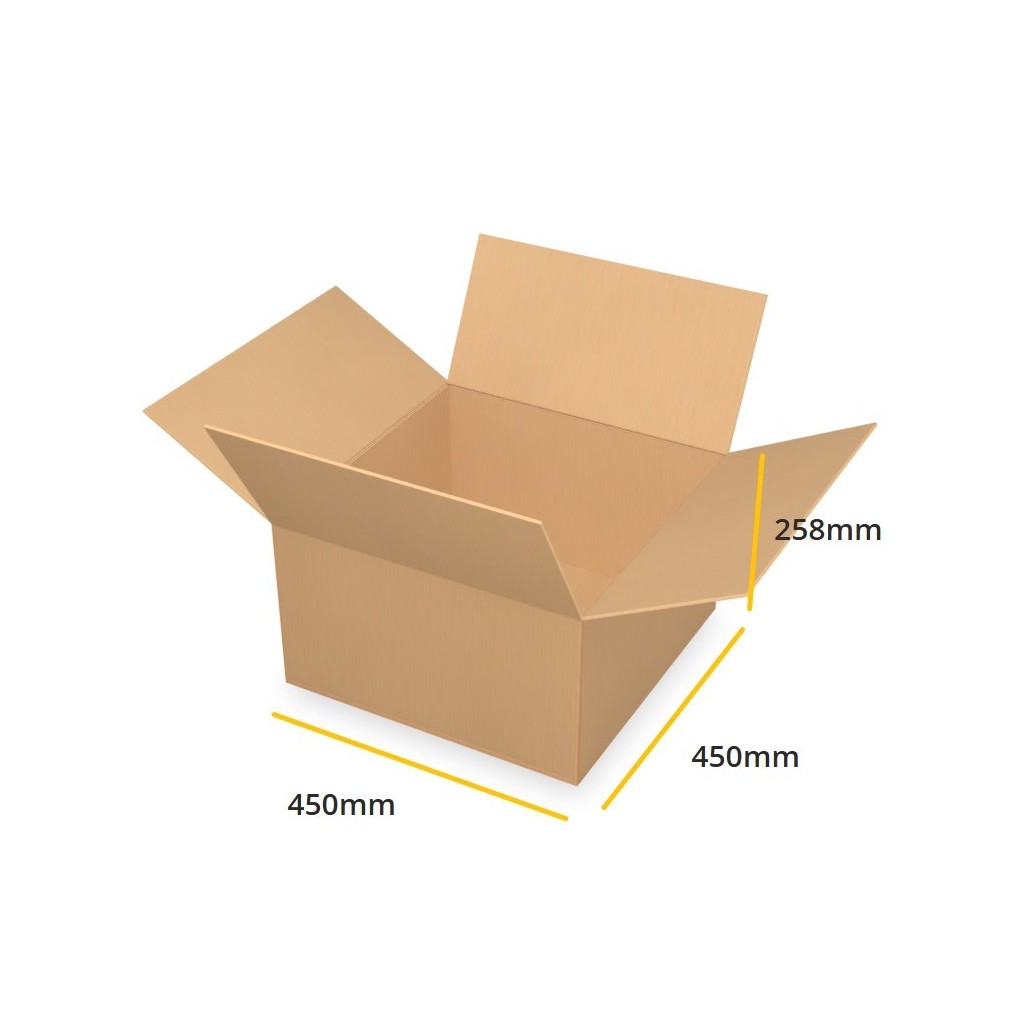 Caja de cartón marrón K389 EB 450x450x258
